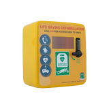 4000PL Defibrillator Cabinet - Permanent Light - Yellow - Locked
