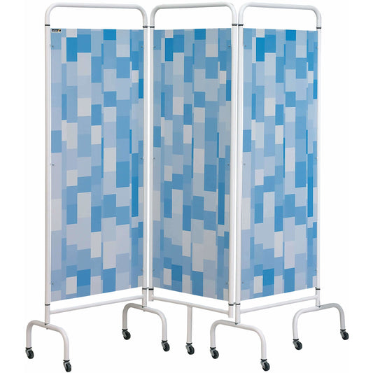 Sunflower - 3 Panel Mobile Folding Hospital Ward Screen