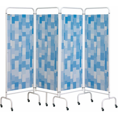 Sunflower - 4 Panel Mobile Folding Hospital Ward Screen