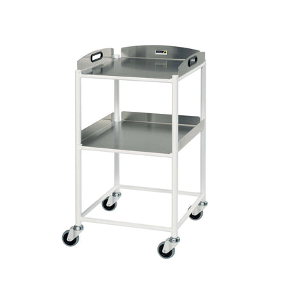 Sunflower - Dressing Trolley, 2 Stainless Steel Trays 46cm wide