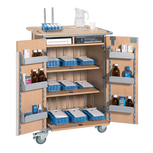 Sunflower - Monitored Dosage System Trolley - Large, 9 Racks