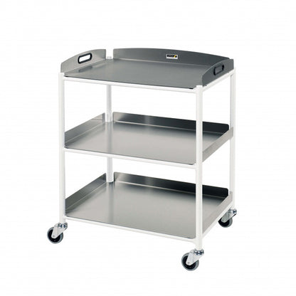 Sunflower - Dressing Trolley, 3 Stainless Steel Trays 66cm wide