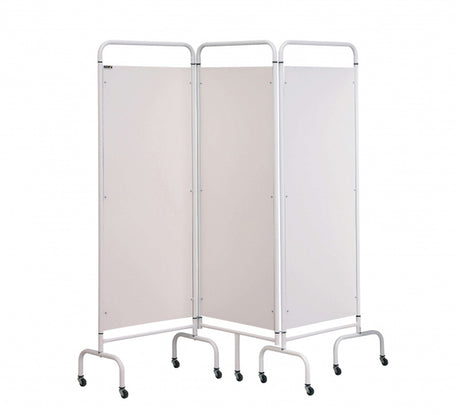 Sunflower - 3 Panel Mobile Folding Hospital Ward Screen - white