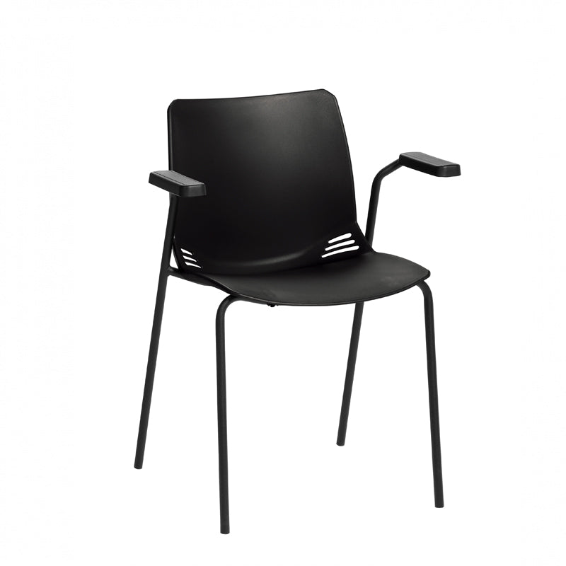Sunflower - Neptune Visitor Chair with Arms and Moulded Seat