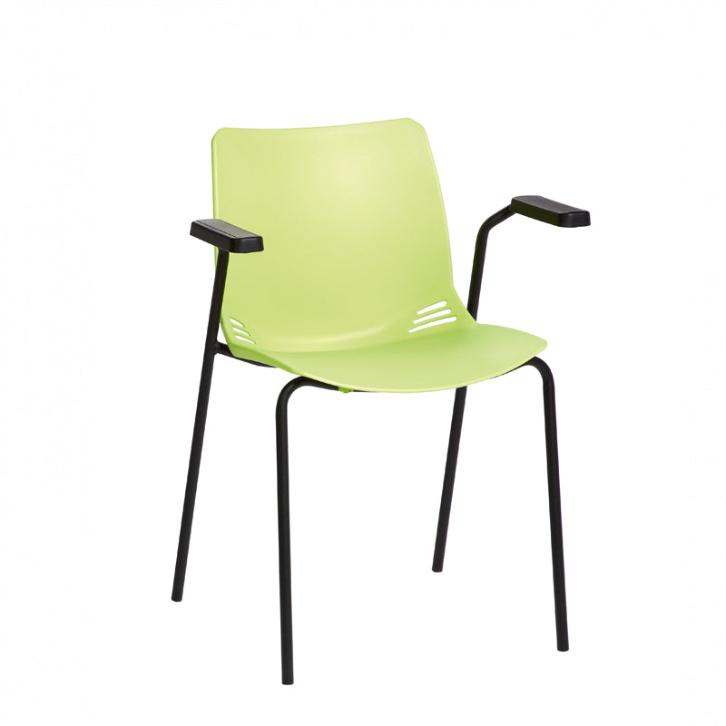Sunflower - Neptune Visitor Chair with Arms and Moulded Seat