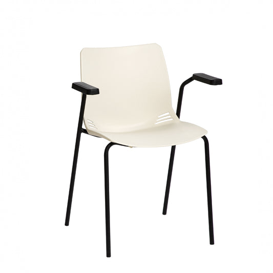 Sunflower - Neptune Visitor Chair with Arms and Moulded Seat