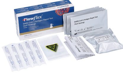 Flowflex Lateral Flow Test SARS-CoV-2 Antigen Rapid - Box of 5 [COVID Test - Acon]