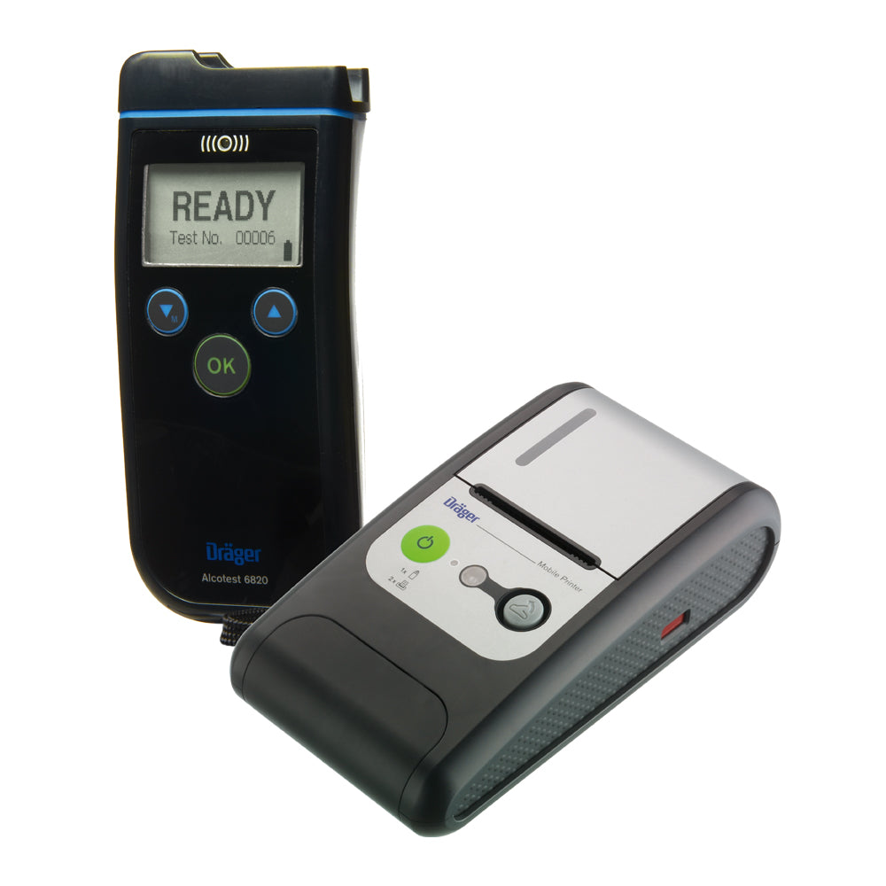 Dräger Alcotest 6820 Breathalyzer System Kit with Printer and Mouthpie
