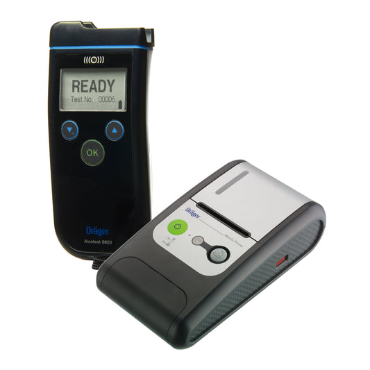 Dräger Alcotest 6820 Breathalyzer System Kit with Printer and Mouthpieces