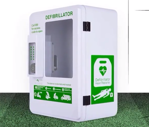 Alarmed AED cabinet outdoor waterproof defib cabinet – Seal Medical