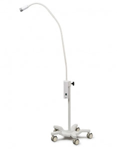 Opticlar - 10W LED Examination Light - Mains powered/ Rechargeable, Flexible Arm, Dedicated mobile trolley