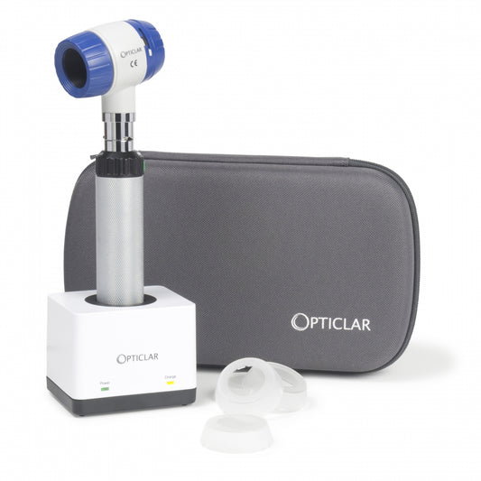 Opticlar - D-Scope 8DS Dermatoscope Set - ADAPT Lithium Rechargeable Handle, Single Port Charger