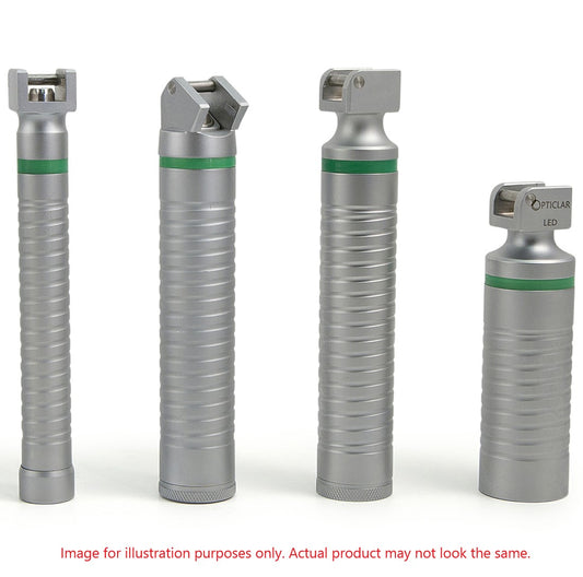 Opticlar - Angled laryngoscope handle, takes 2 x C cell batteries