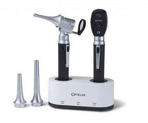 Opticlar - MINI-Vet Diagnostic Set - 2 Lithium Handles, Twin Port Charger