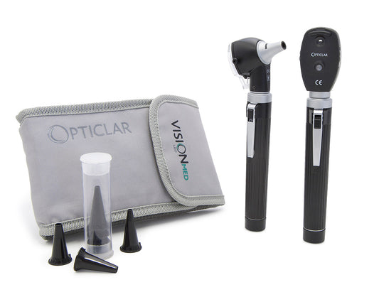 Opticlar - Pocket Diagnostic Set in Pouch - 2 Handles