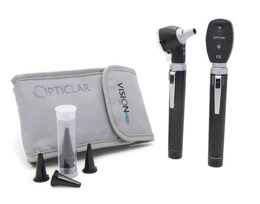 Opticlar - Pocket E.N.T Otoscope Set - AA Battery, Zip Case