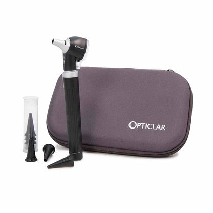 Opticlar - Pocket Otoscope Set -  AA Battery, Zip Case
