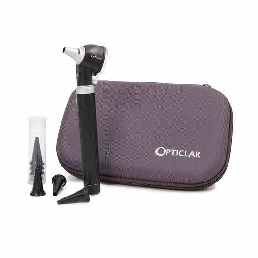 Opticlar - Pocket Otoscope Set -  AA Battery, Zip Case