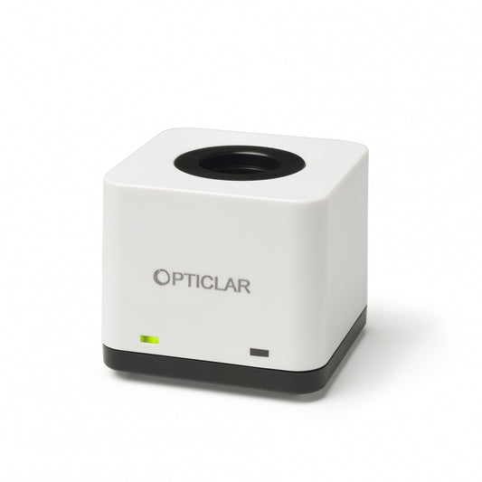 Opticlar - Single Port Desk Charger for ADAPT and E-Lithium Rechargeable Handles, Mains Transformer