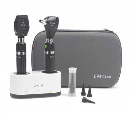 AW Opticlar-StandardDiagnosticSet-E-Lithium DeskRechargeable 2Handles 1