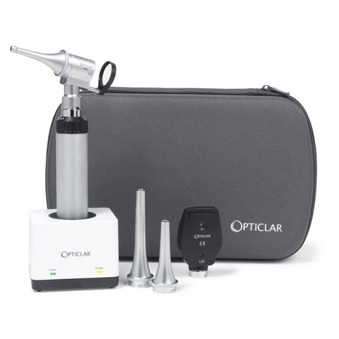 Opticlar - Standard Veterinary Diagnostic Set - 1 ADAPT Lithium Rechargeable Handle, Single Port Charger
