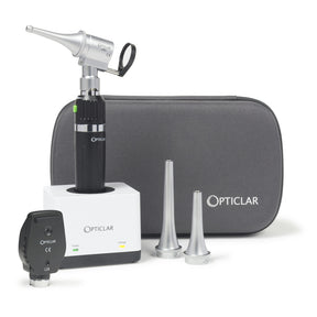 AW Opticlar-StandardVeterinaryDiagnosticSet-1E-LithiumRechargeableHandle SinglePortCharger