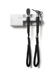 Opticlar - Standard Veterinary Diagnostic Set - Wall Mounted, Mains/ C cell with Stainless Steel Tip Tidy