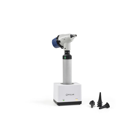 Opticlar - VarioScope Veterinary Otoscope Set - 1 ADAPT Lithium Rechargeable Handle, Single Port Charger
