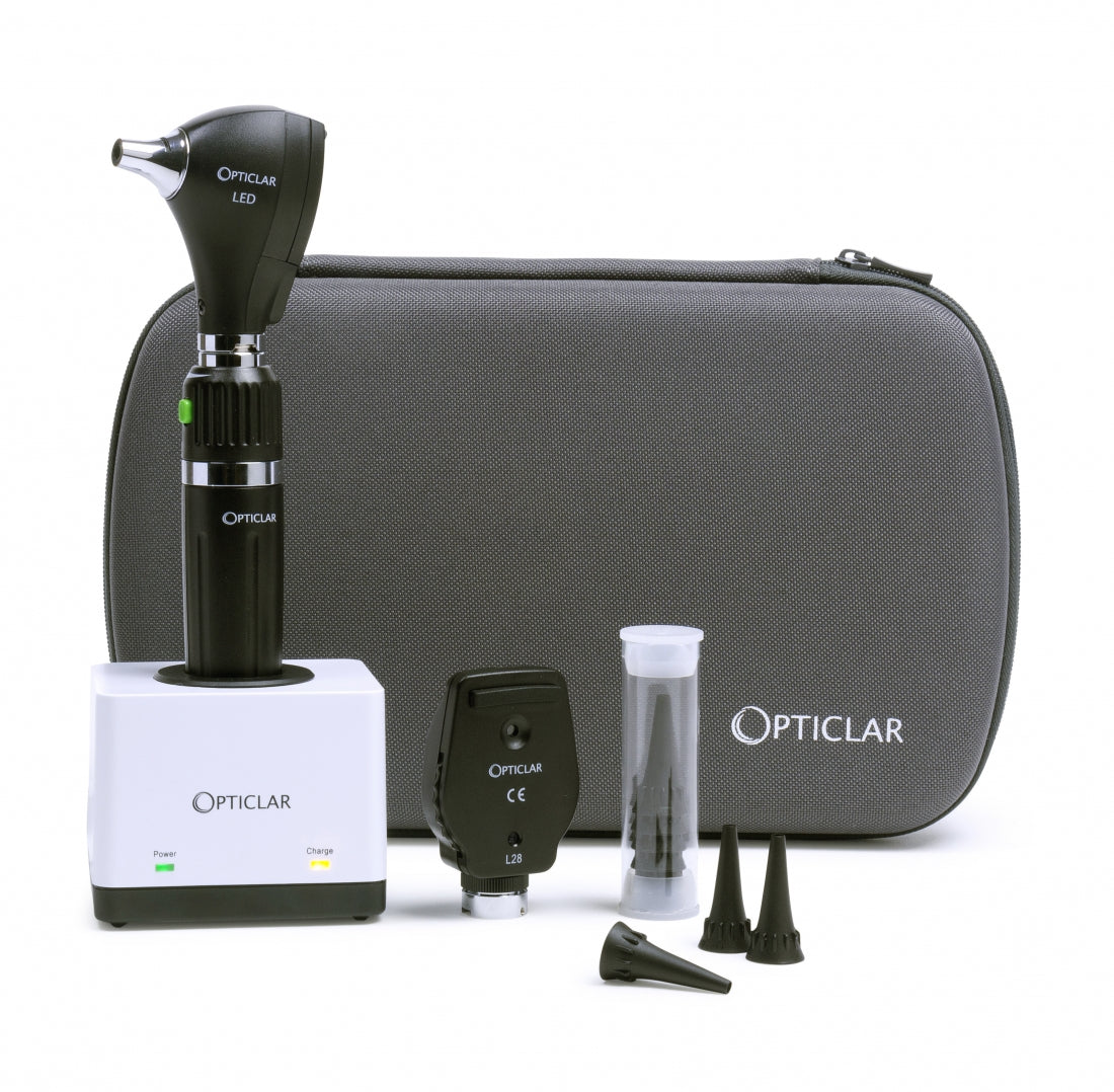 Opticlar - Standard Diagnostic Set - E-Lithium, Desk Rechargeable, 1 Handle