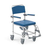 Shower Chair- Aston alu shower/commode chair white Bariatric
