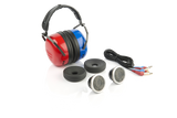 A pair of Amplivox audiocups - with accessories 
