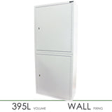 Pharmacy Medical - HECDC204 CONTROLLED DRUGS CABINET (2 Cabinets, stacked) 3 SHELVES (Adjustable) 3 DOOR SHELVES | R or L HINGE, optional warning light