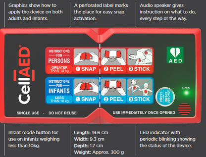 CellAED- World's first personal AED- standalone