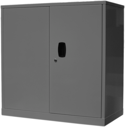 Pharmacy Medical - CH1294D GENERAL CoSHH CABINET | DOUBLE  DOOR, TWO SHELVES | 1200mm (H) x 900mm (W) x 460mm (D) | GREY
