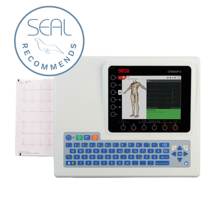 seca CT8000P-2 - NEW 12 lead, 6 Channel high quality interpretive A4 ECG with 8" colour LCD screen, alpha-numeric keyboard, Wireless connectivity, seca link software included, compatible with emis, SystmOne, Vision…