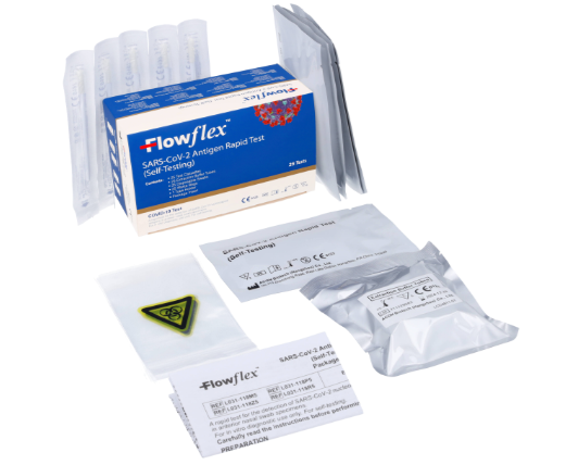 Flowflex Lateral Flow Test SARS-CoV-2 Antigen Rapid - Box of 25 [COVID Test - Acon]