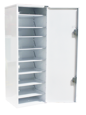 Pharmacy Medical - DTC03 MEDICINE / DRUGS TOWER UNIT | 8 HEIGHT ADJUSTABLE FULL DEPTH SHELVES | 1850 x 500 x 500mm - lock options