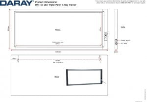 Daray - DX42 LED X-Ray Film Viewer - various sizes available