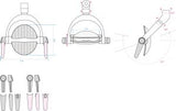 Daray - Diamond LED Dental Light - various fittings