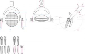 Daray - Diamond LED Dental Light - various fittings