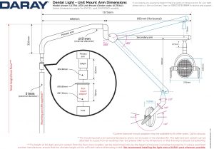 Daray - Diamond LED Dental Light - various fittings