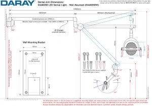 Daray - Diamond LED Dental Light - various fittings