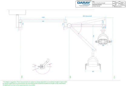 Daray - Excel LED Dental Light - various fittings