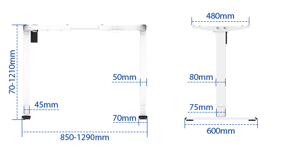 Classic standing desk Basic and Standard versions available