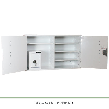 HECCMC403A MEDICINE / DRUGS CABINET 600 X 1000 X 300mm - internal view