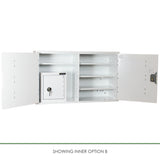 HECCMC403A MEDICINE / DRUGS CABINET 600 X 1000 X 300mm - internal view