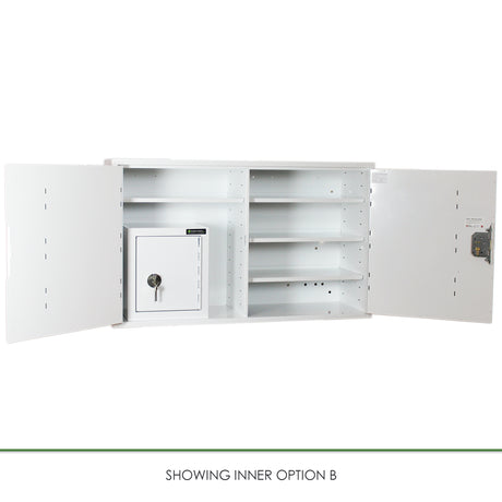 HECCMC403A MEDICINE / DRUGS CABINET 600 X 1000 X 300mm - internal view