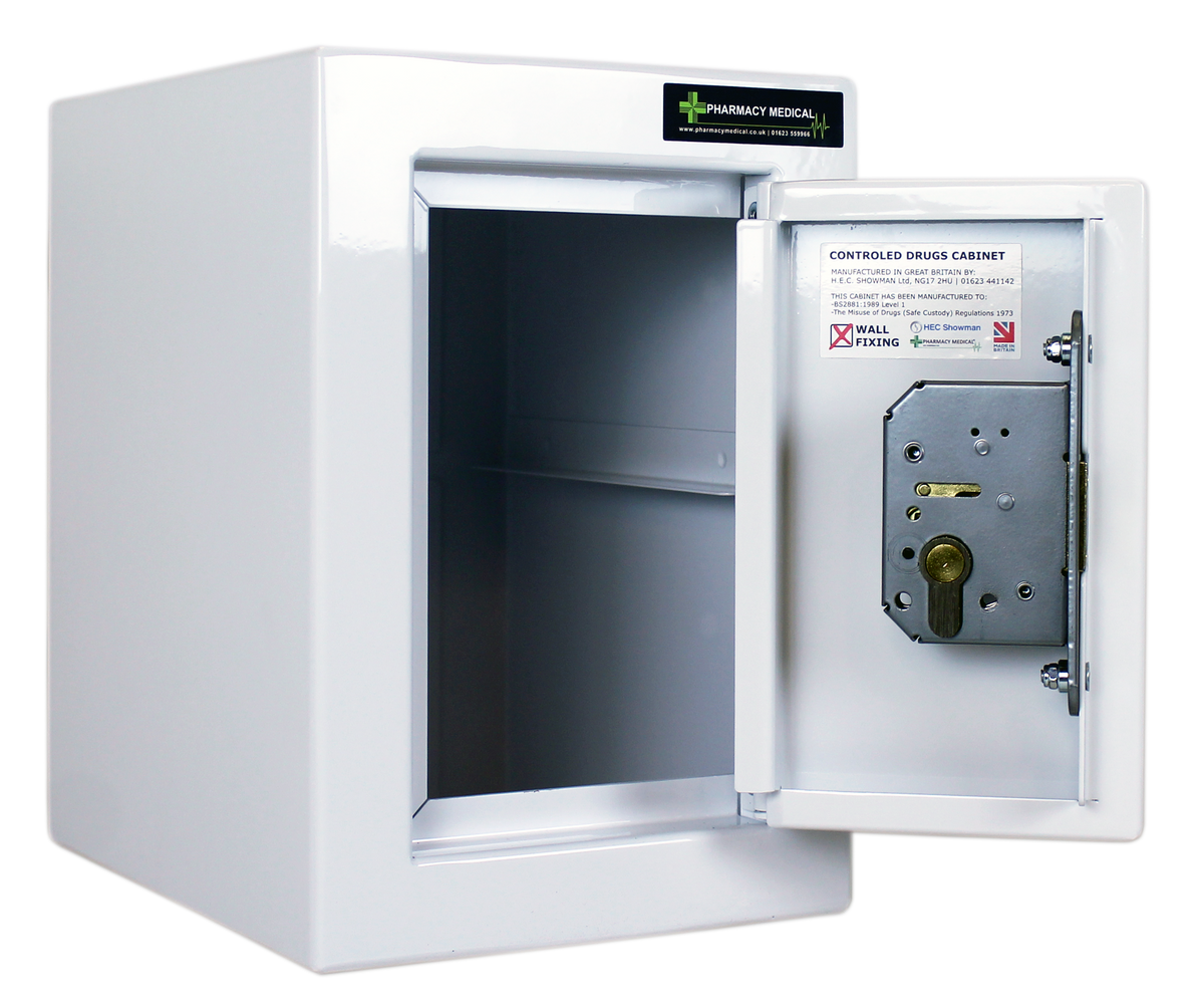 Pharmacy Medical - HECDC001 CONTROLLED DRUGS CABINET | 1 SHELF (Removable) | R or L HINGE