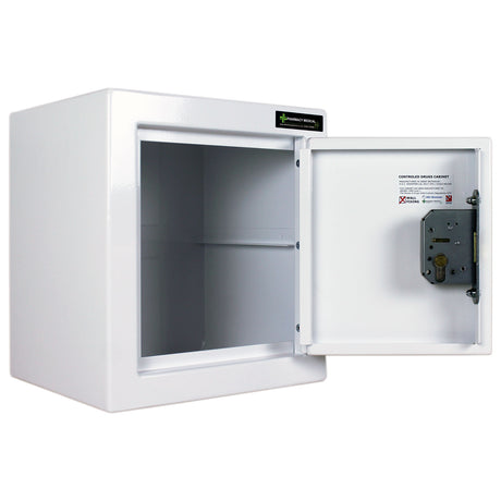 HECDC002 CONTROLLED DRUGS CABINET | 1 SHELF (Removable) | R or L HINGE, optional warning light - internal view