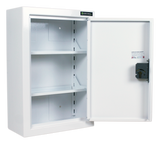 Pharmacy Medical - HECDC1012 CONTROLLED DRUGS CABINET | 2 SHELVES (Adjustable) |  R or L HINGE, optional warning light - internal view
